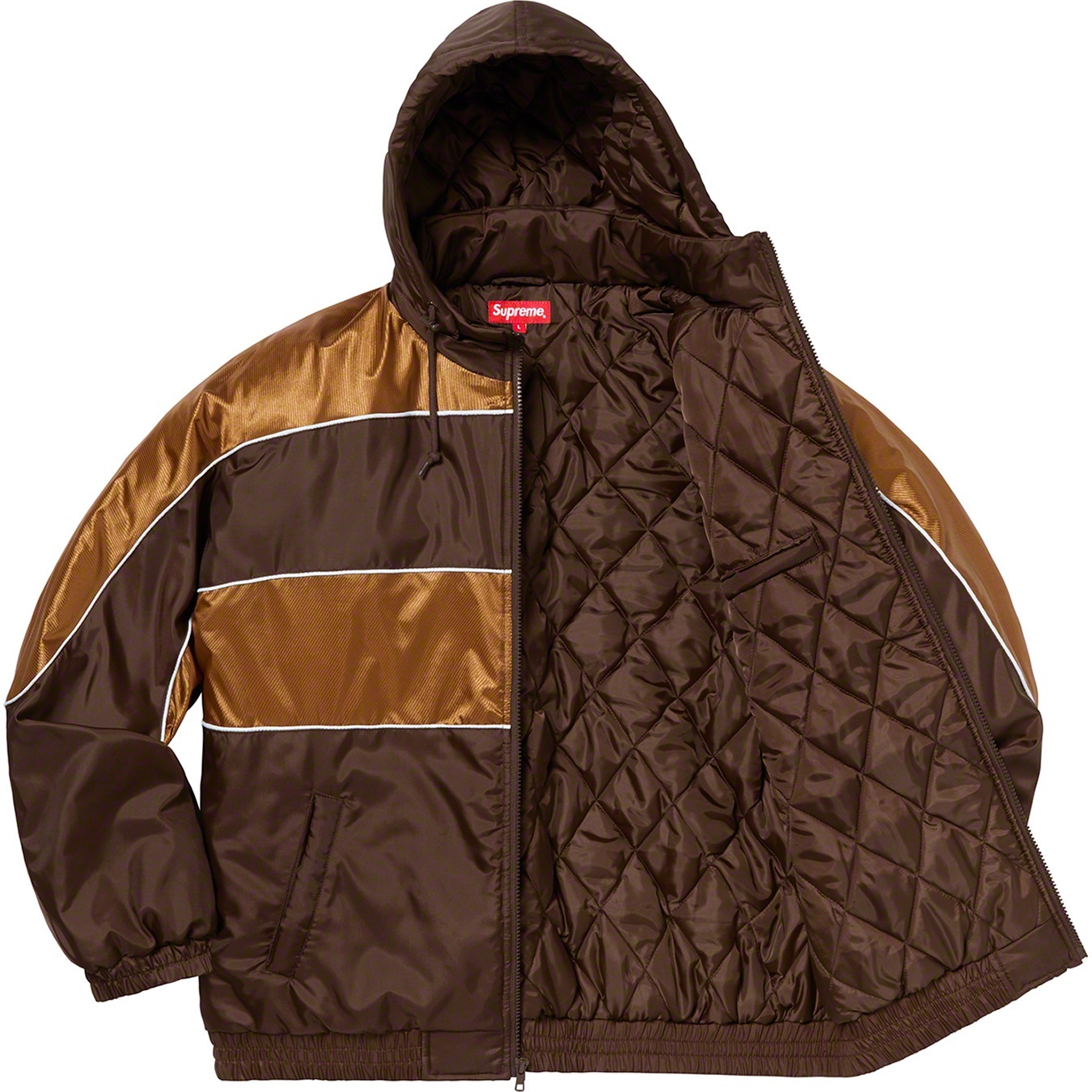 Sports Piping Puffy Jacket view 9